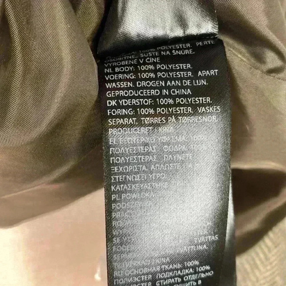 NA-KD Brown Fishbone Pattern Blazer NWT New Womens Size 38 US Size 6 - Picture 12 of 13